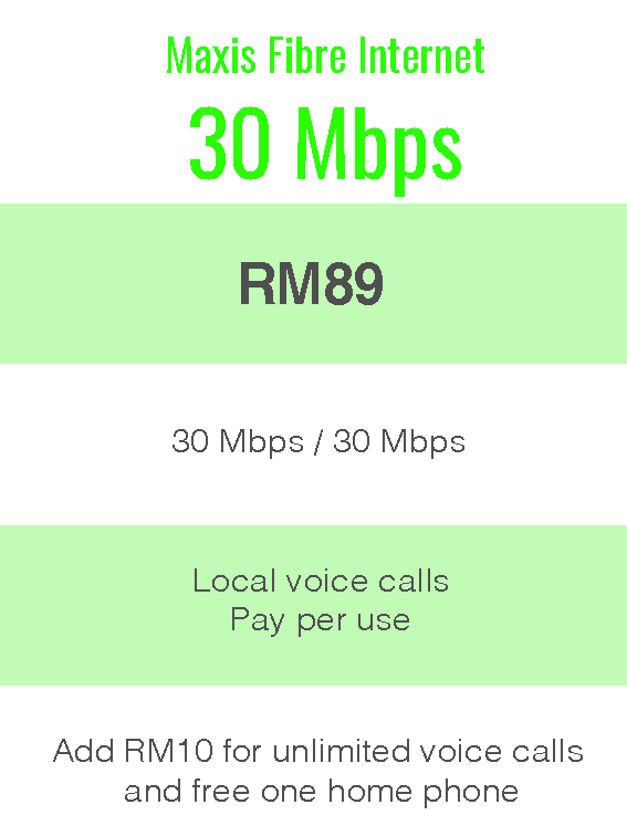 Package Info - maxis 30