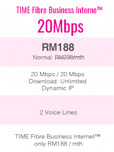 TIME Fibre Business Internet™ 20Mbps