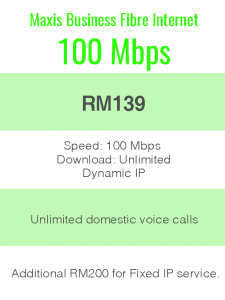 Package Info - maxis business 100Mbps