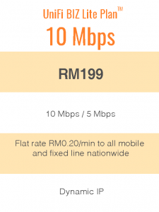 UniFi Biz Lite Plan™ 10Mbps